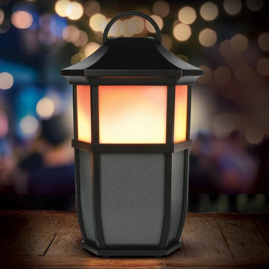 AR Premium Rechargeable Indoor/Outdoor Bluetooth Wireless Speaker W/Flame Lights