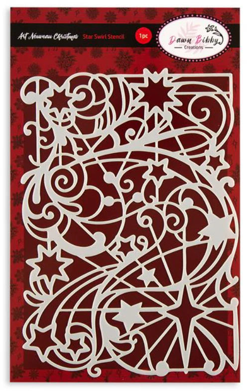 Dawn Bibby - Art Nouveau - Star Swirl Stencil