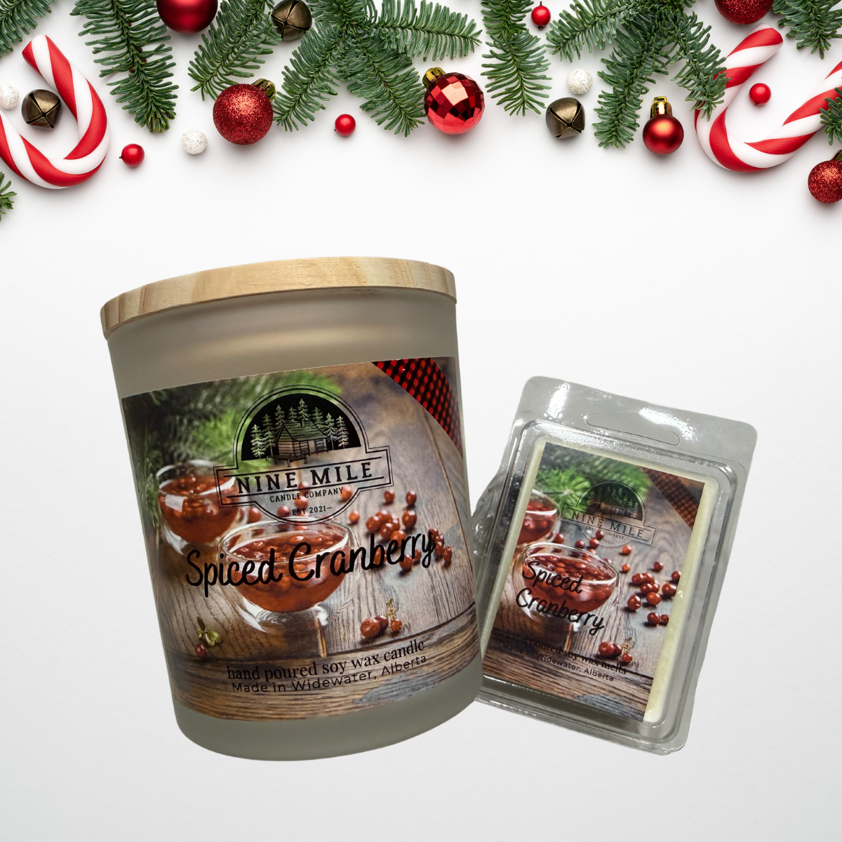 Nine Mile Spiced Cranberry 12.5oz Candle