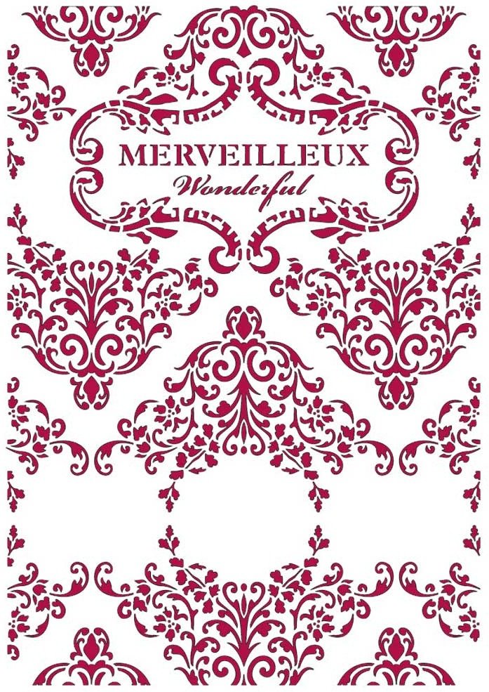 Stamperia - Stencil Formato G - Romantic Sea Dream 29.7 cm X 21 cm