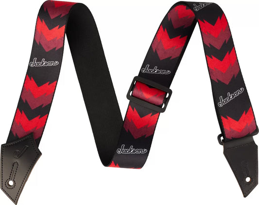 JACKSON STRAP W DBL V PATTERN RED/BLACK