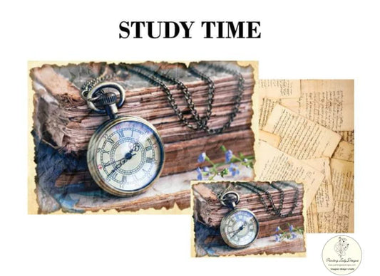 Painting Lady Designs : Study Time Decoupage Pack