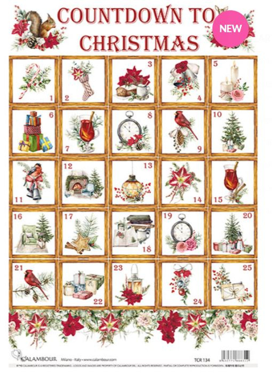 Calambour Christmas Advent Squares A3