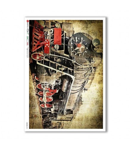 Paper Designs - Locomotive A4 Rice Paper