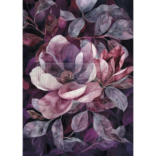 Re-Design A1 Decoupage Fiber Violet Bloom