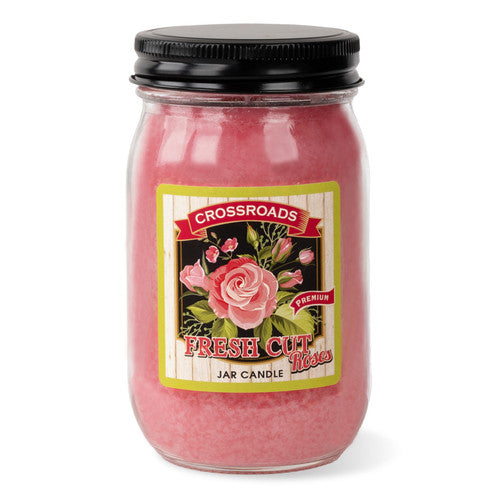 FRESH CUT ROSES 16 OZ JAR CANDLE