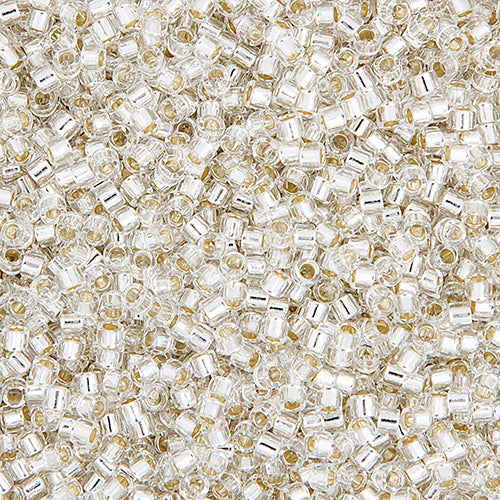 Miyuki Delica 11/0  Silver Lined Beads