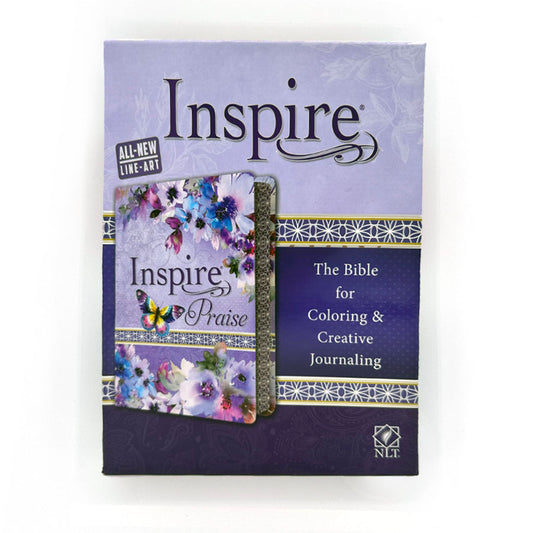 Inspire Floral Journaling Bible - New Living Translation - Imitation Leather